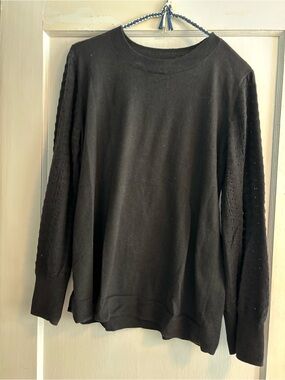 GAP Black Long Sleeve Oversized Maternity Sweater
